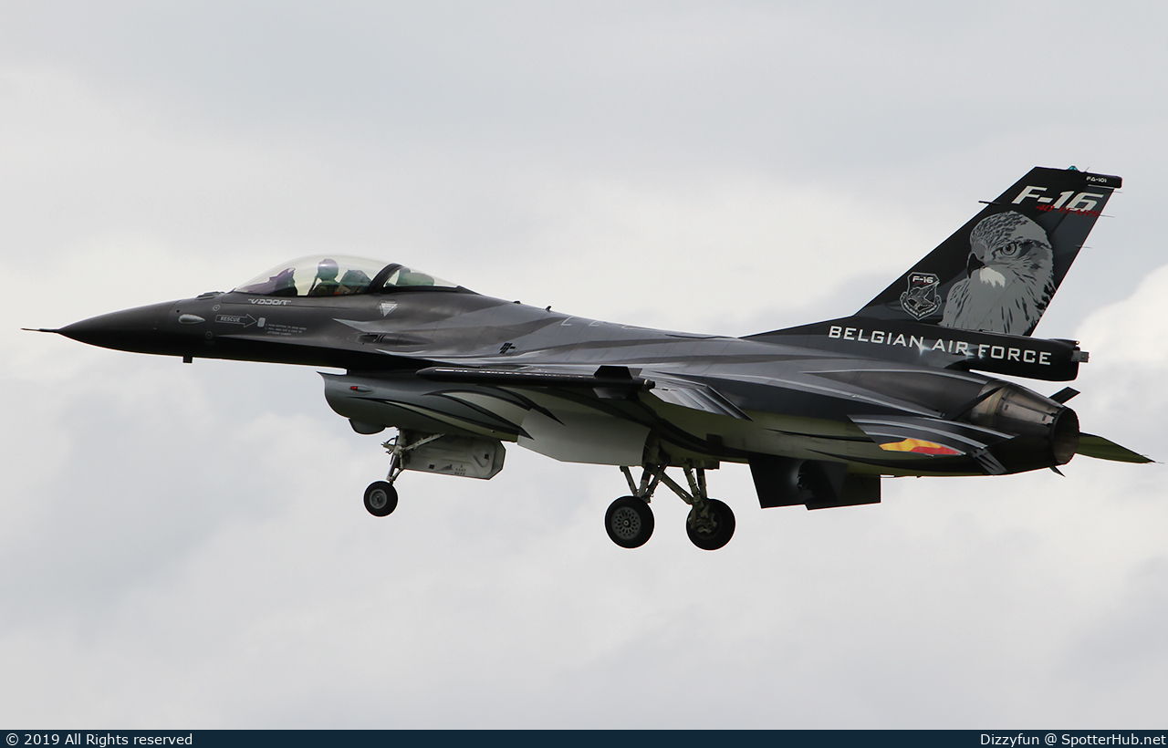 Photo of FA-101 - General Dynamics F-16AM Fighting Falcon operated by Belgian Air Force