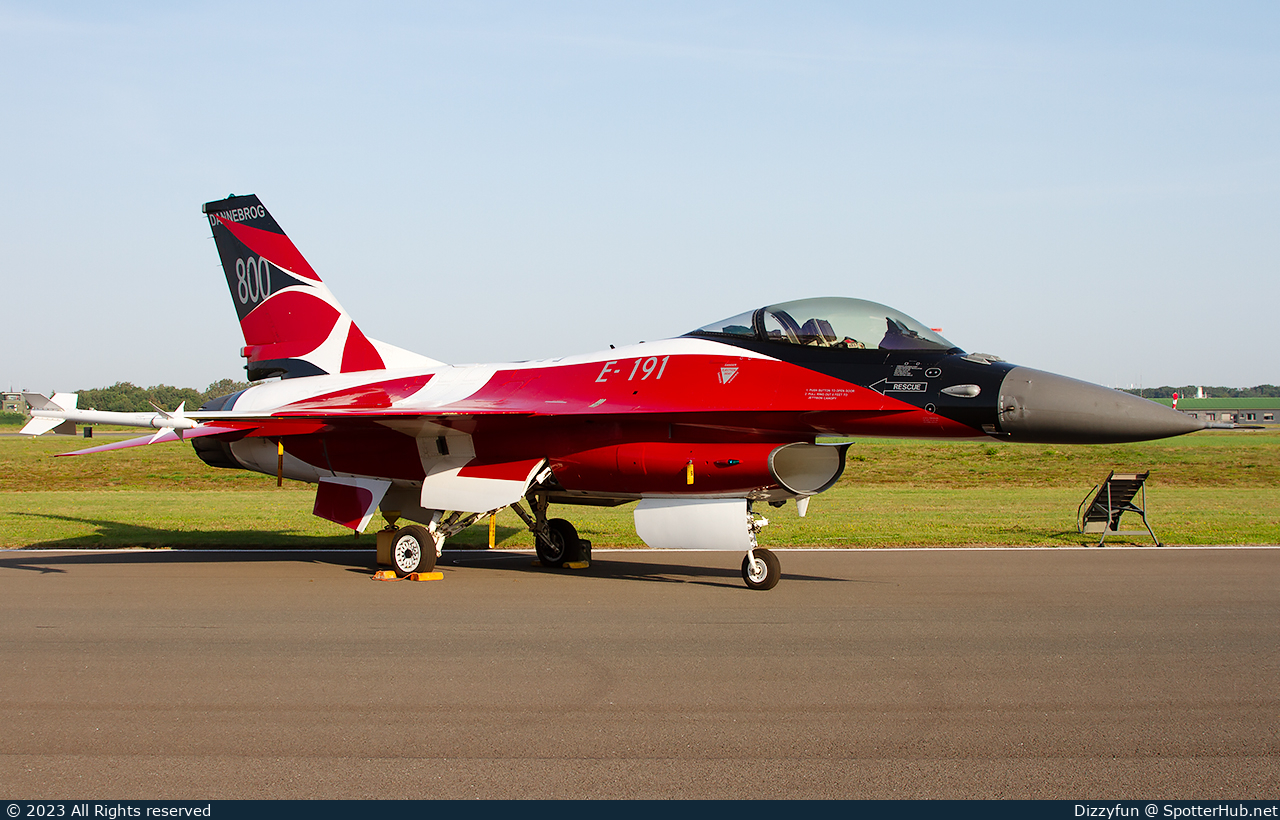 Photo of E-191 - General Dynamics F-16AM Fighting Falcon operated by Royal Danish Air Force
