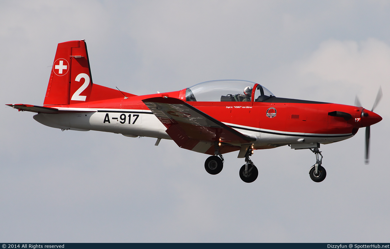 Photo of A-917 - Pilatus PC-7 operated by Swiss Air Force