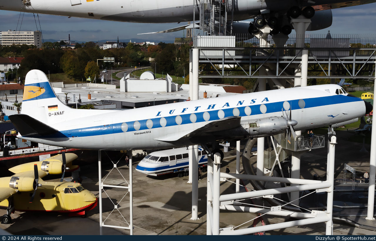 Photo of D-ANAF - Vickers Viscount 814 operated by Lufthansa