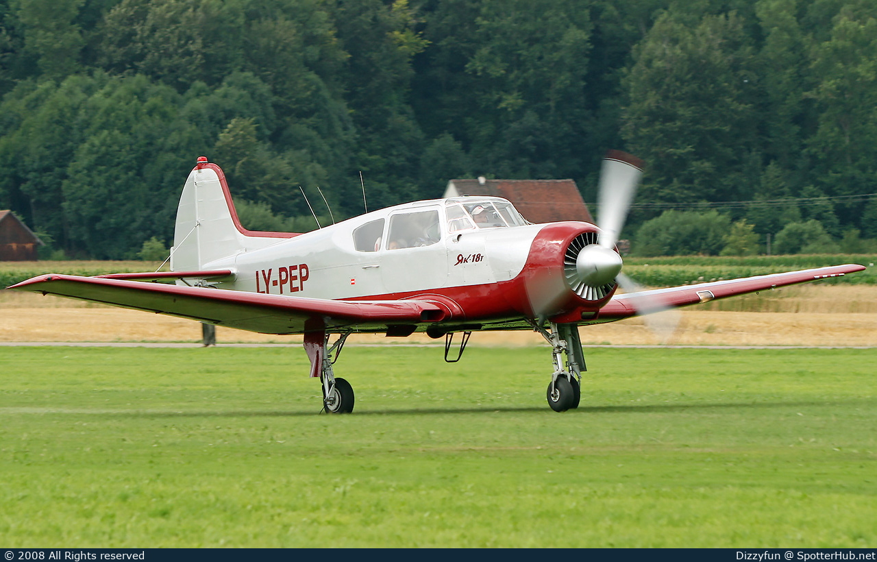 Photo of LY-PEP - Yakovlev Yak-18T operated by Private