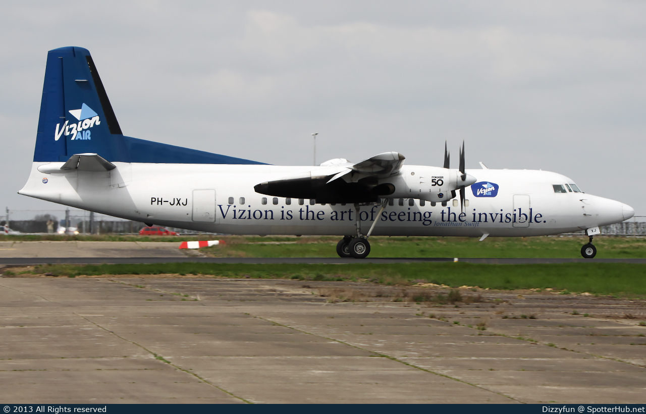 Photo of PH-JXJ - Fokker 50 operated by Vizion Air (opb Denim Air)