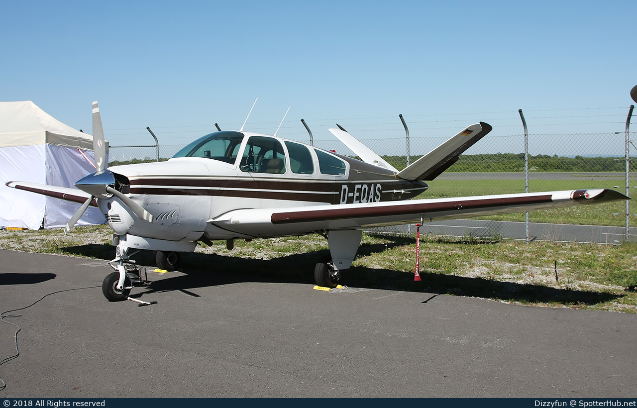 Photo of D-EQAS - Beechcraft V35 Bonanza operated by Private