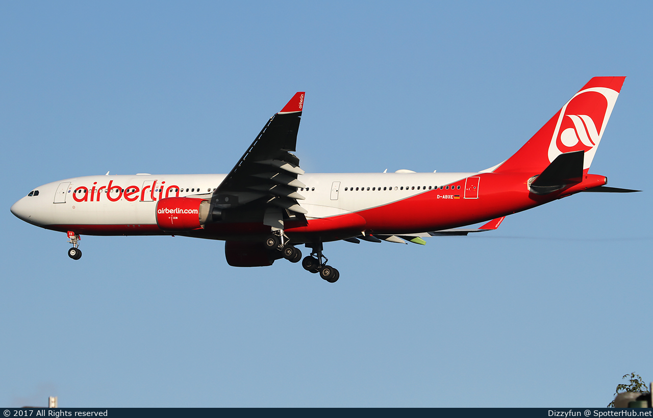 Photo of D-ABXE - Airbus A330-223 operated by Air Berlin
