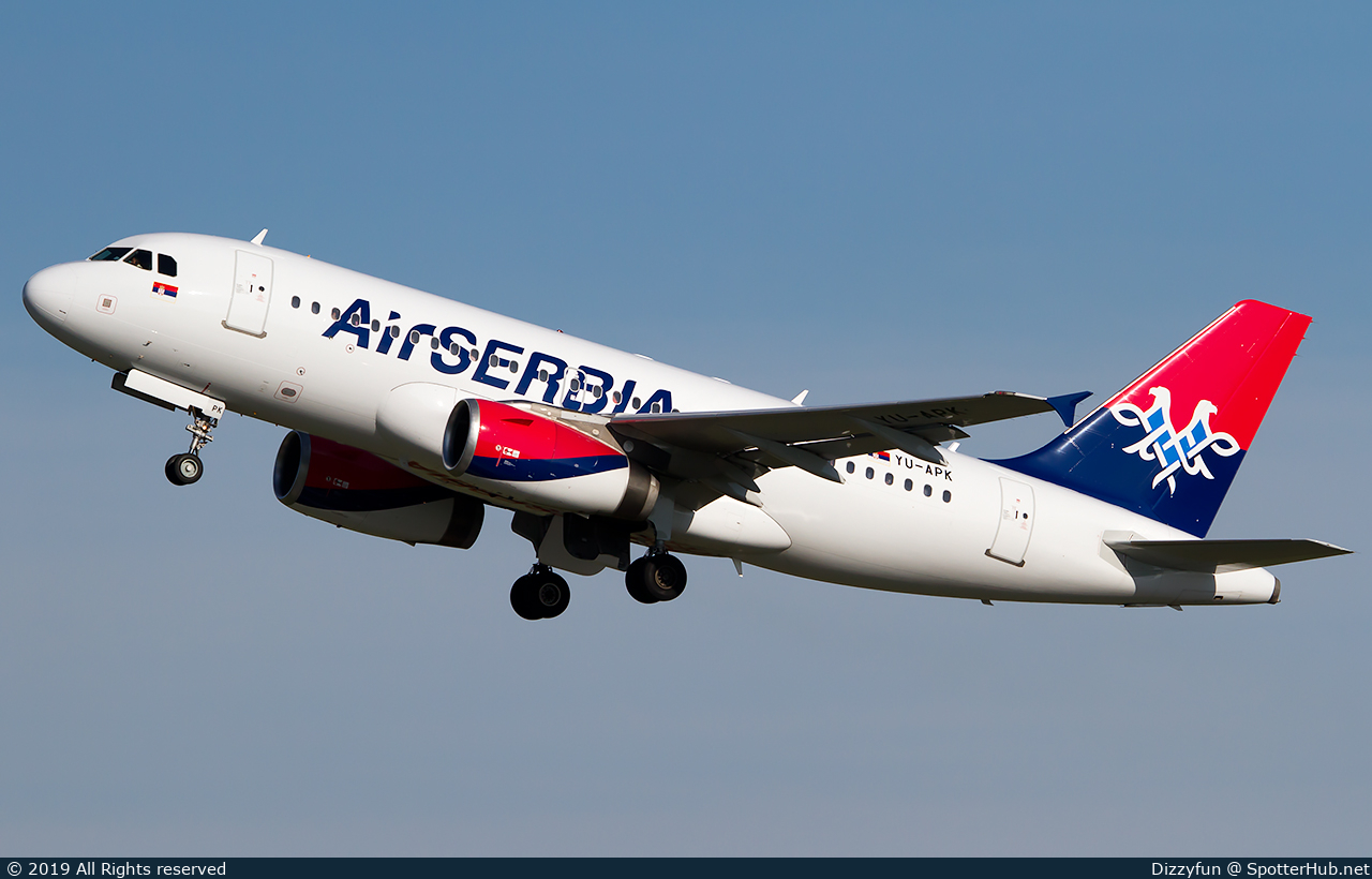 Photo of YU-APK - Airbus A319-132 operated by Air Serbia