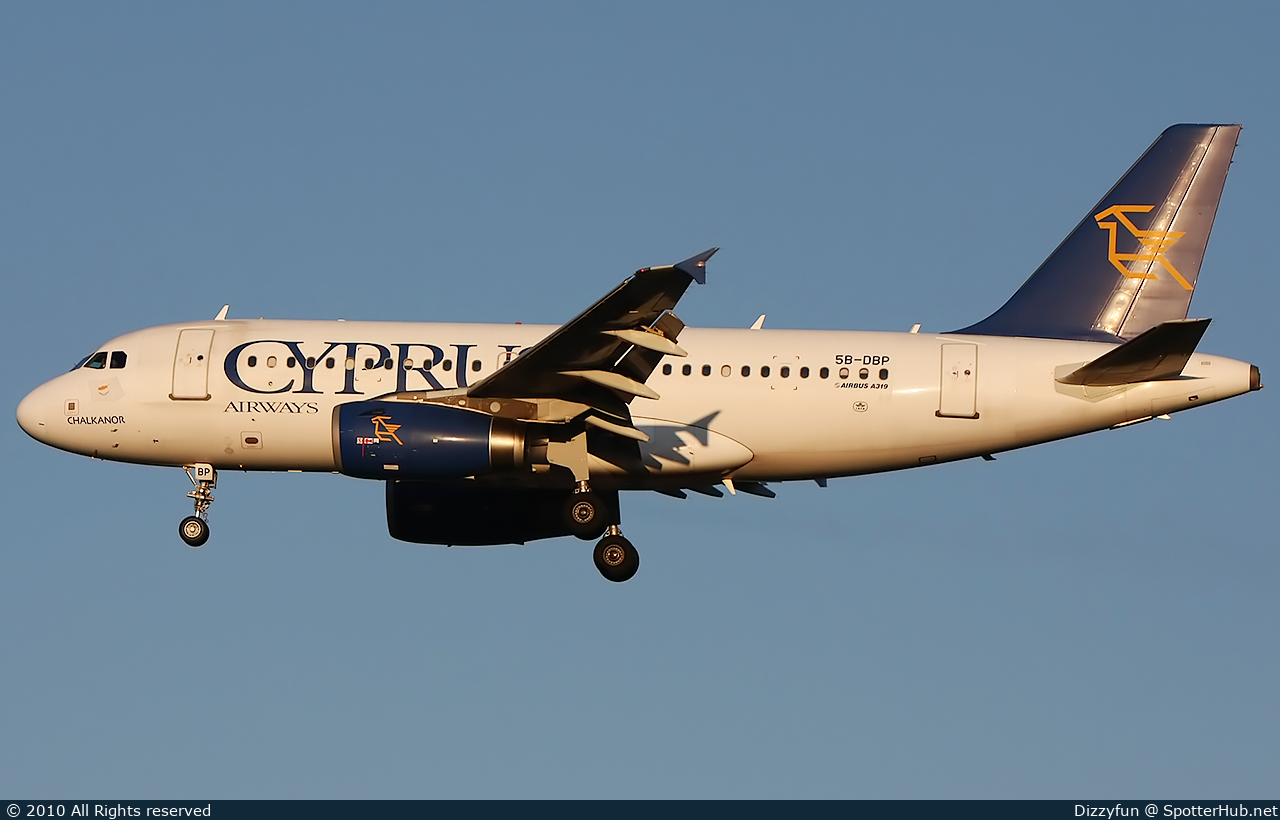 Photo of 5B-DBP - Airbus A319-132 operated by Cyprus Airways