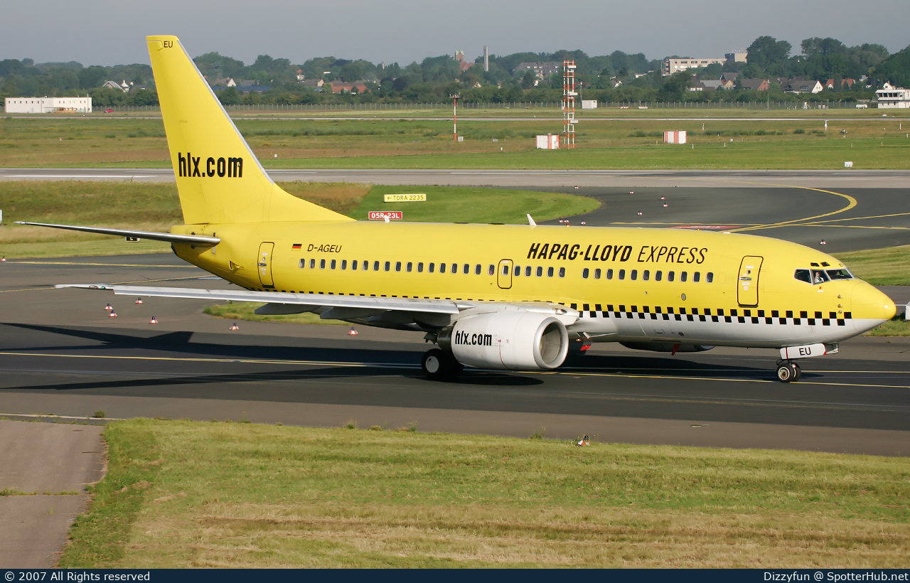 Photo of D-AGEU - Boeing 737-75B operated by Hapag-Lloyd Express (opb Germania)