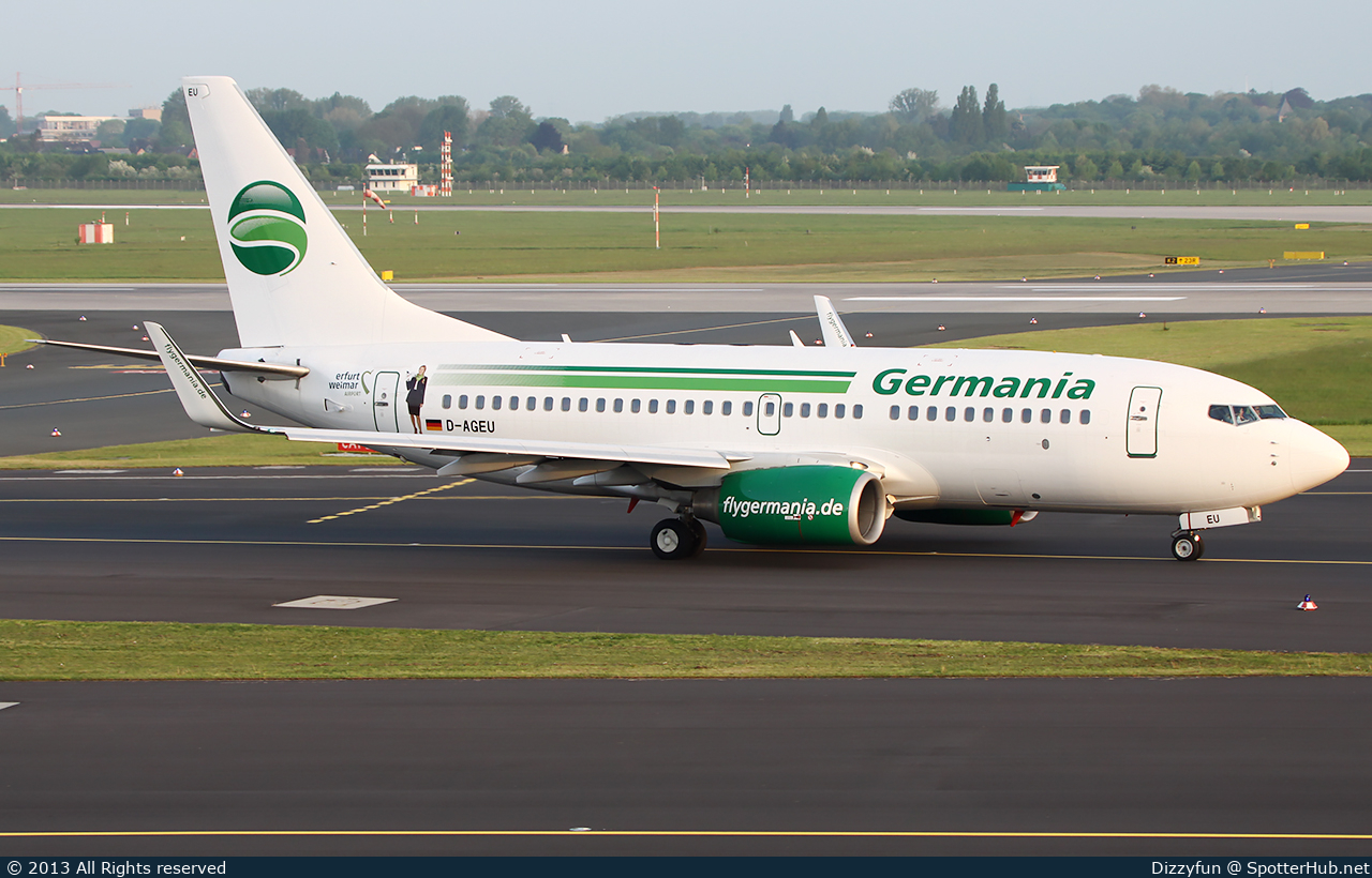 Photo of D-AGEU - Boeing 737-75B operated by Germania