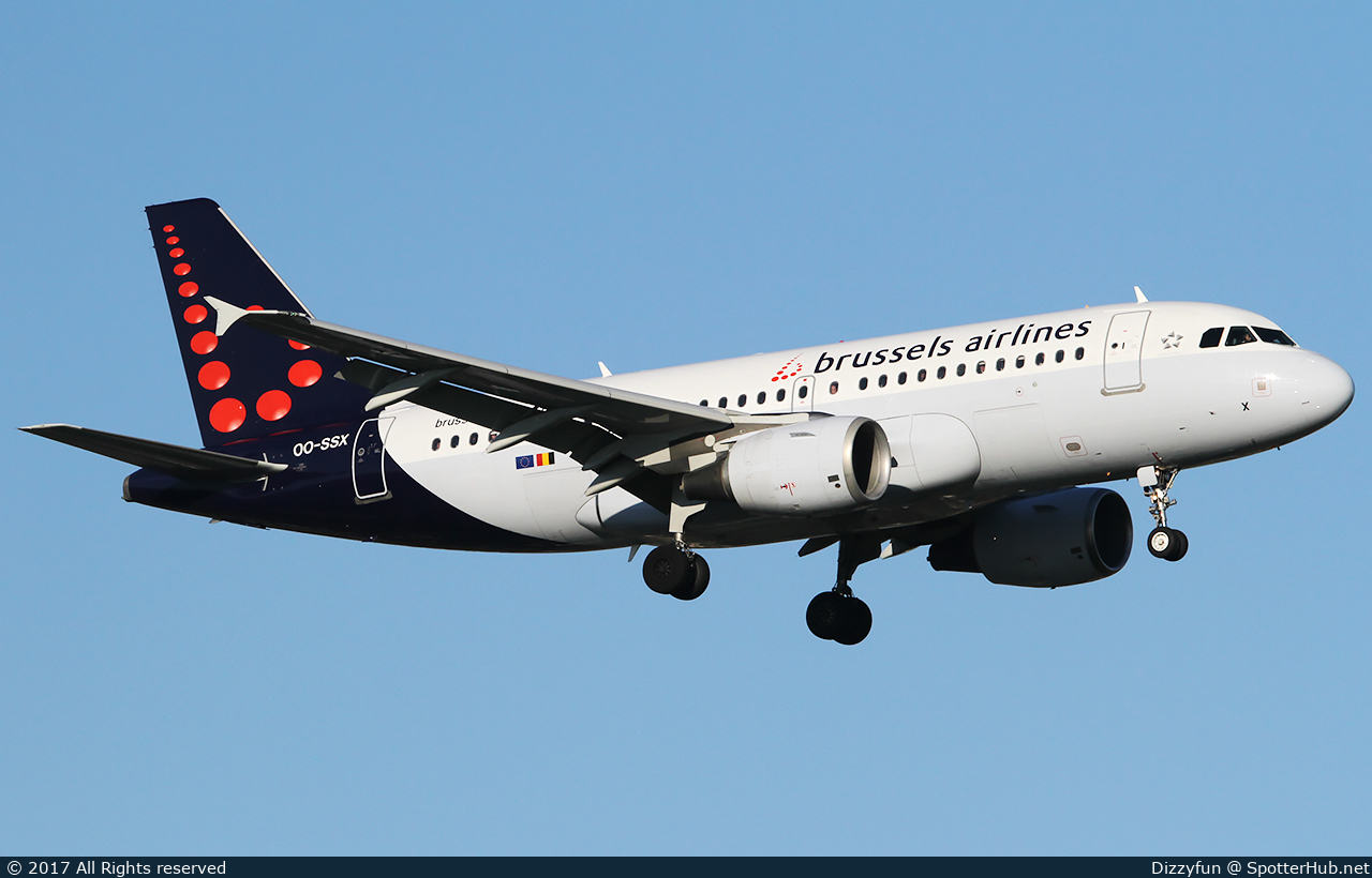 Photo of OO-SSX - Airbus A319-111 operated by Brussels Airlines