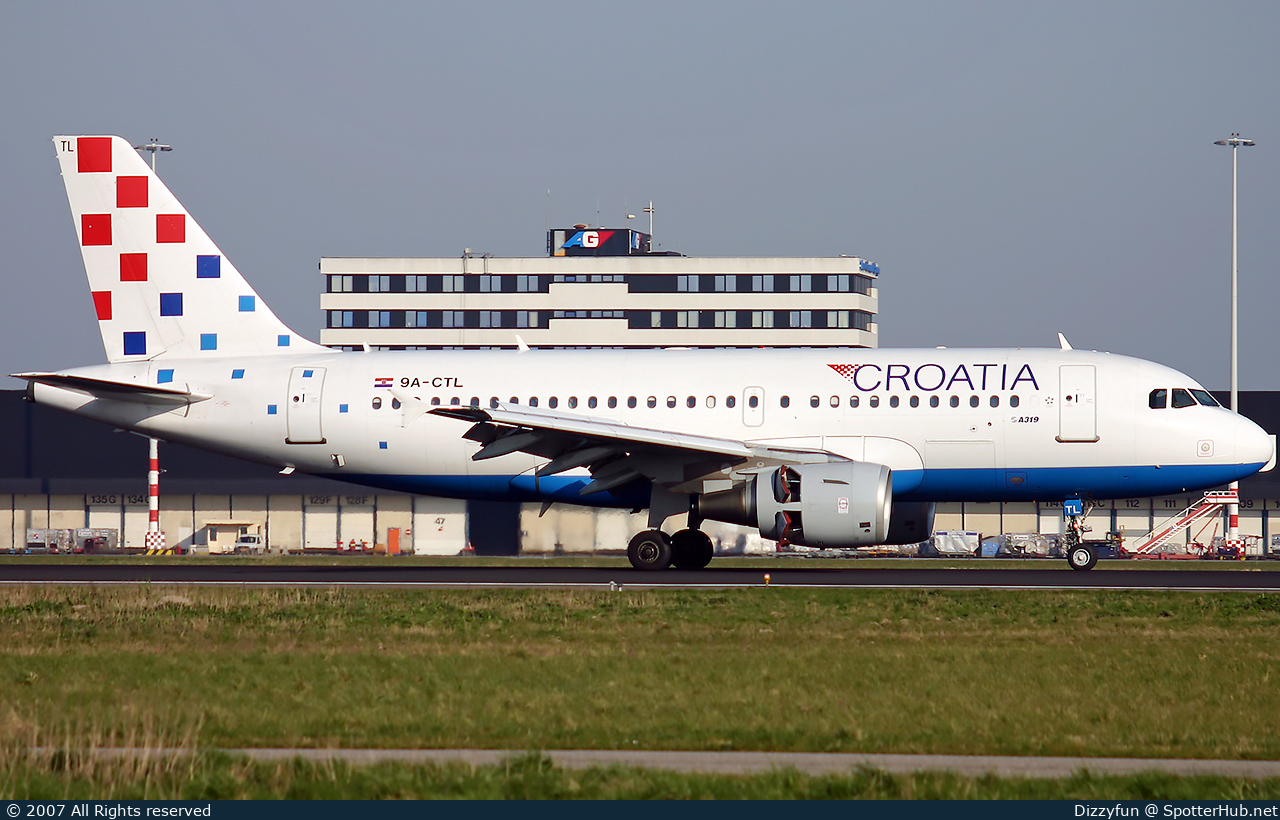 Photo of 9A-CTL - Airbus A319-112 operated by Croatia Airlines