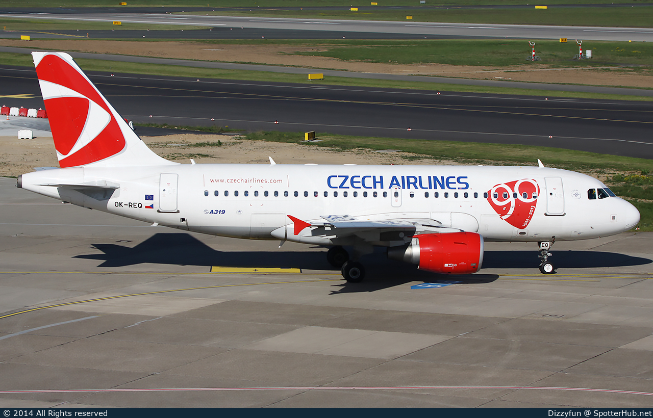 Photo of OK-REQ - Airbus A319-112 operated by CSA Czech Airlines
