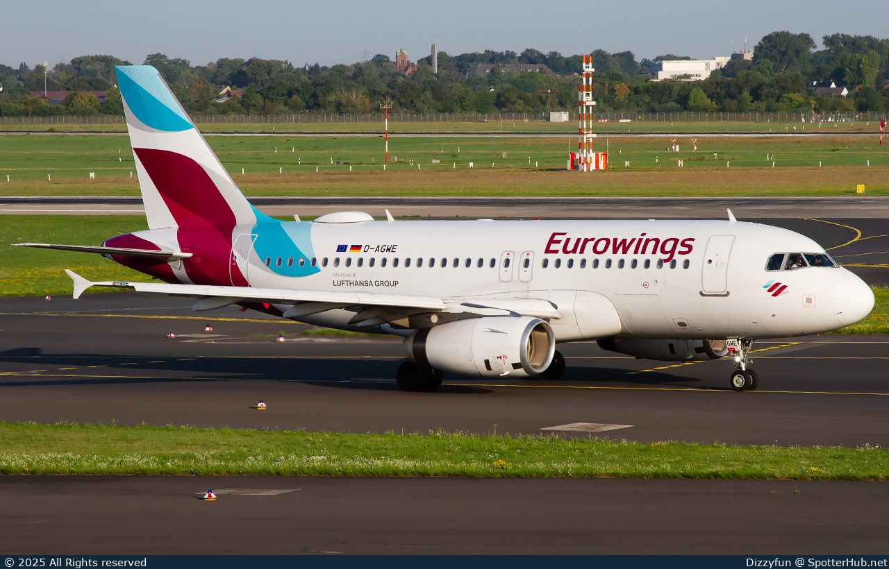 Photo of D-AGWE - Airbus A319-132 operated by Eurowings