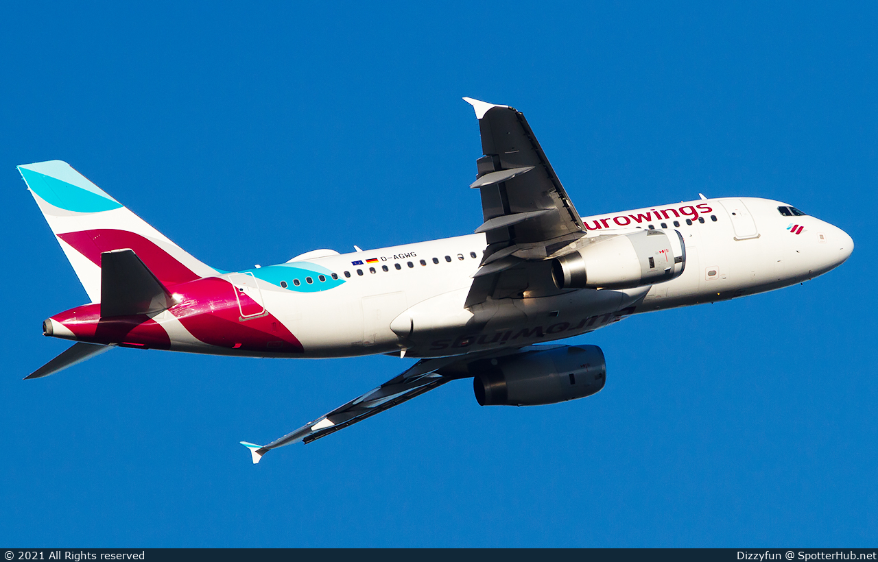 Photo of D-AGWG - Airbus A319-132 operated by Eurowings