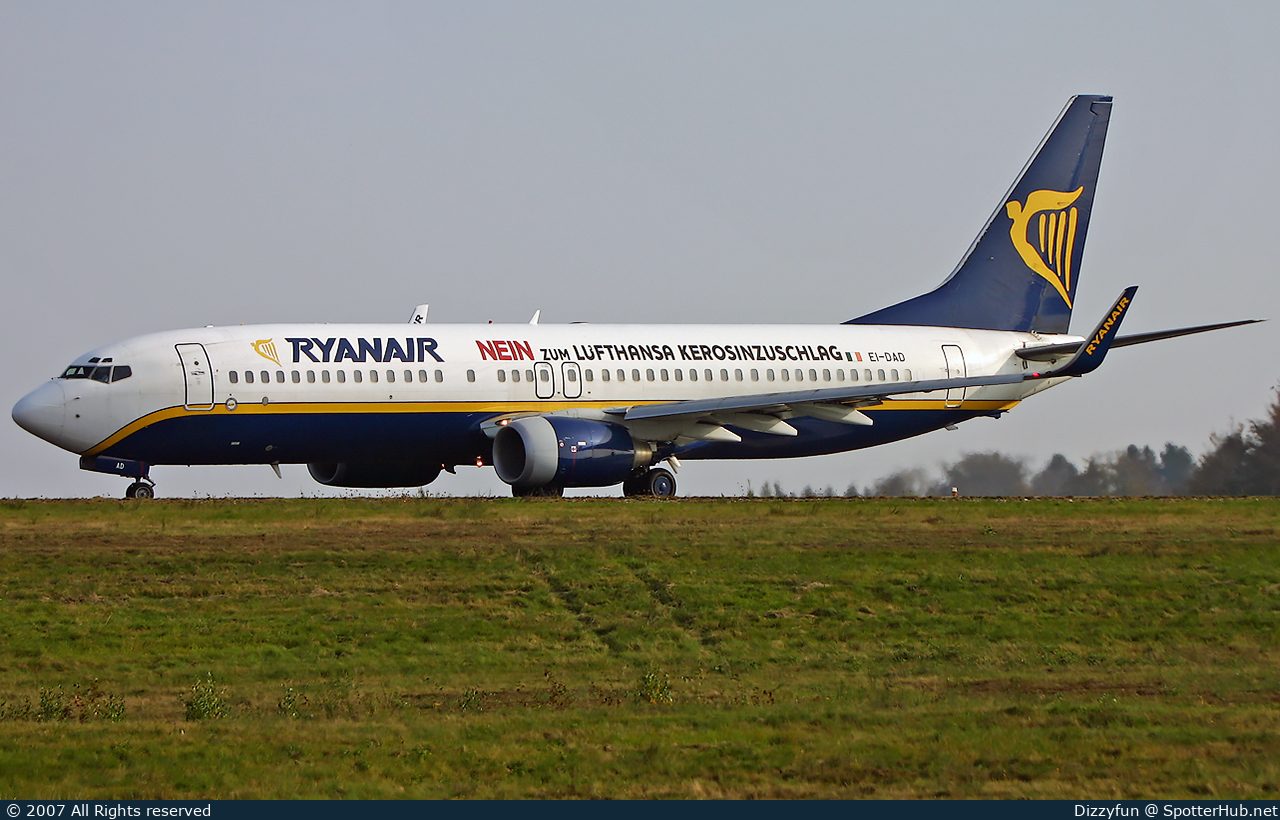 Photo of EI-DAD - Boeing 737-8AS operated by Ryanair