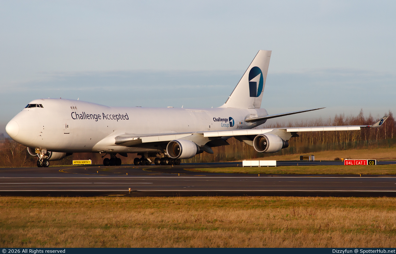 Photo of OO-ACF - Boeing 747-4EVF(ER) operated by Challenge Airlines BE