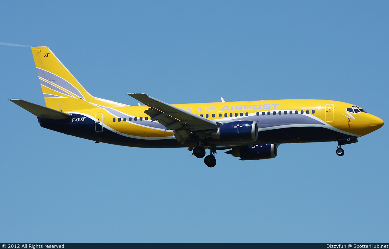 Photo of F-GIXF - Boeing 737-3B3(QC) operated by Europe Airpost