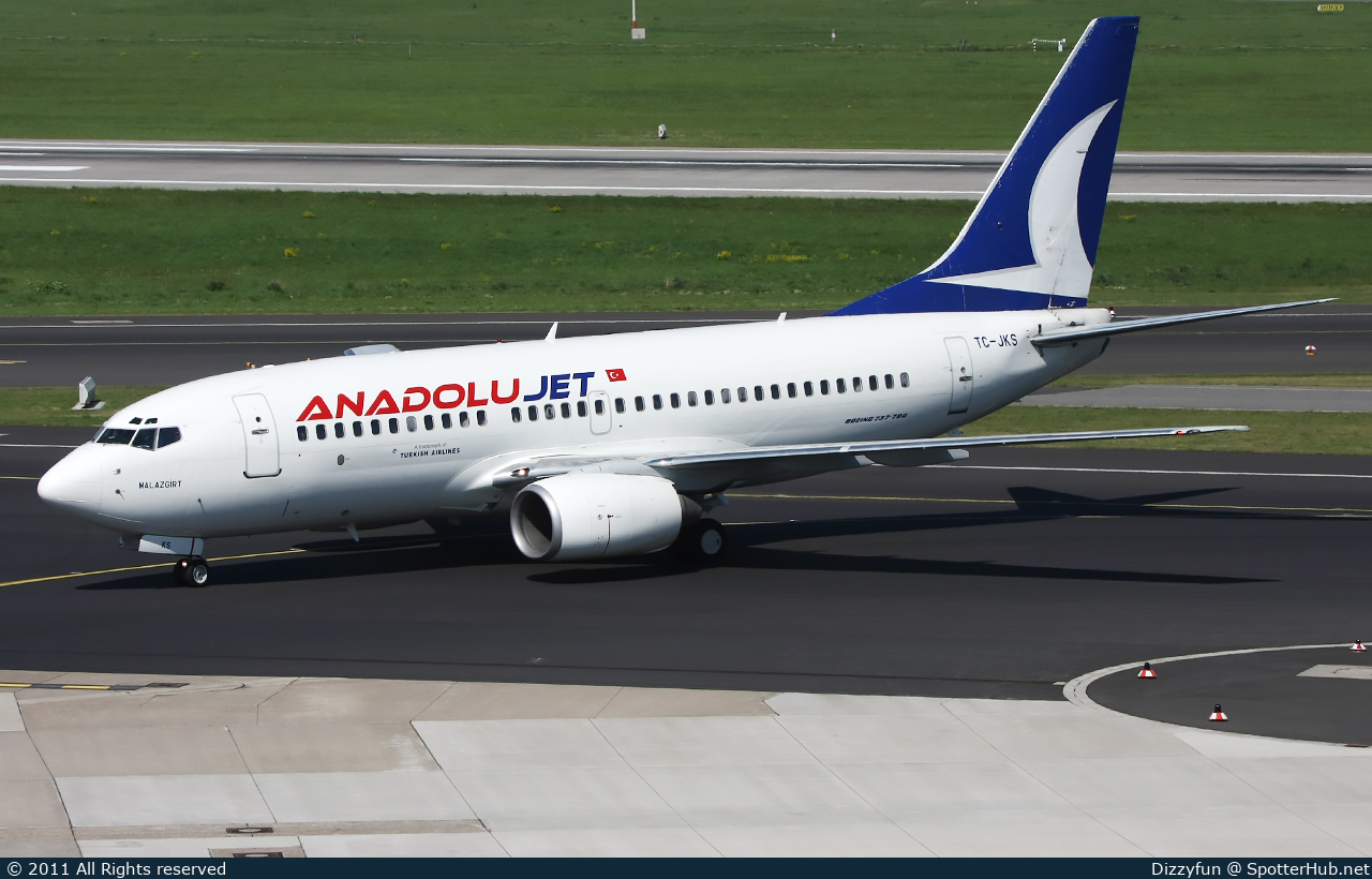 Photo of TC-JKS - Boeing 737-73V operated by AnadoluJet