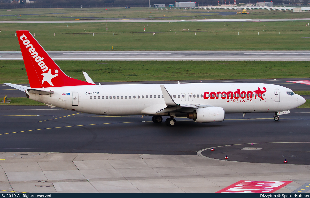 Photo of OM-GTG - Boeing 737-84P operated by Corendon Airlines (opb Go2Sky)