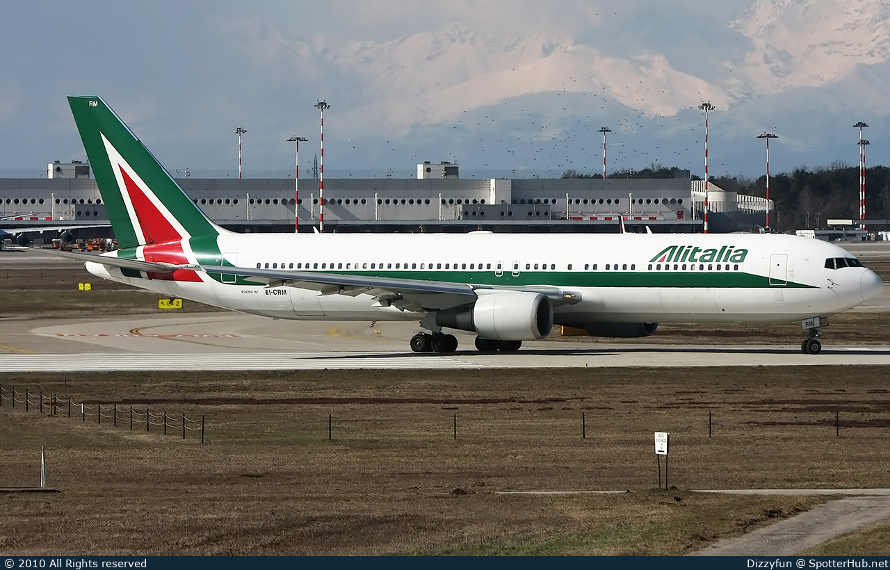 Photo of EI-CRM - Boeing 767-343(ER) operated by Alitalia