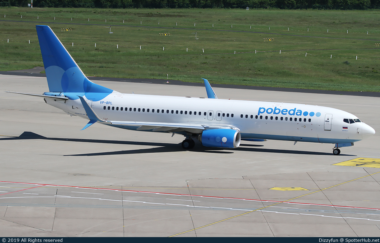 Photo of VP-BPL - Boeing 737-8AL operated by Pobeda
