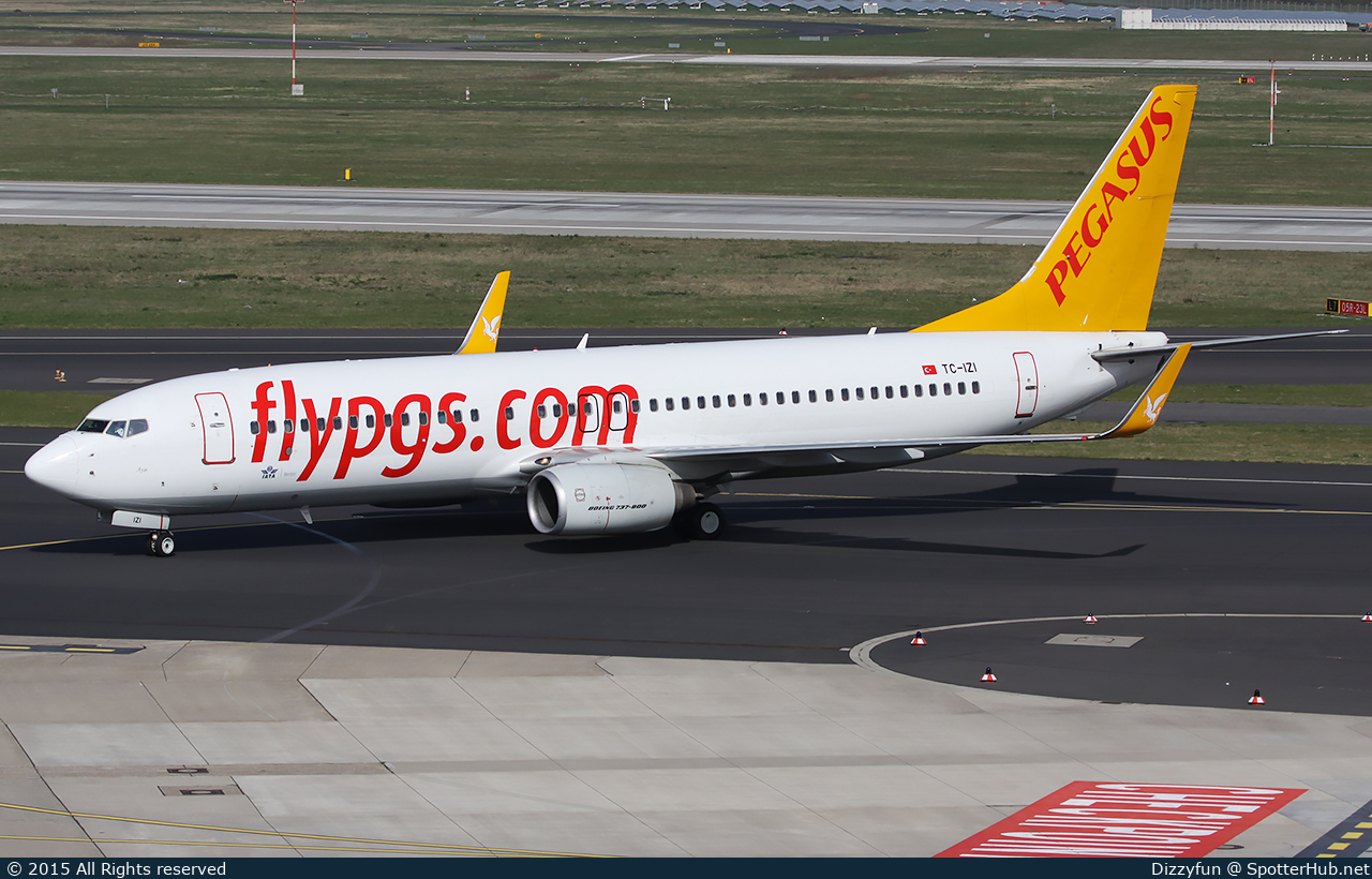 Photo of TC-IZI - Boeing 737-8GJ operated by Pegasus Airlines