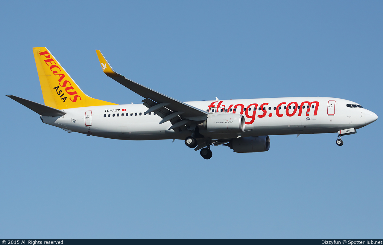 Photo of TC-AZP - Boeing 737-82R operated by Pegasus Asia