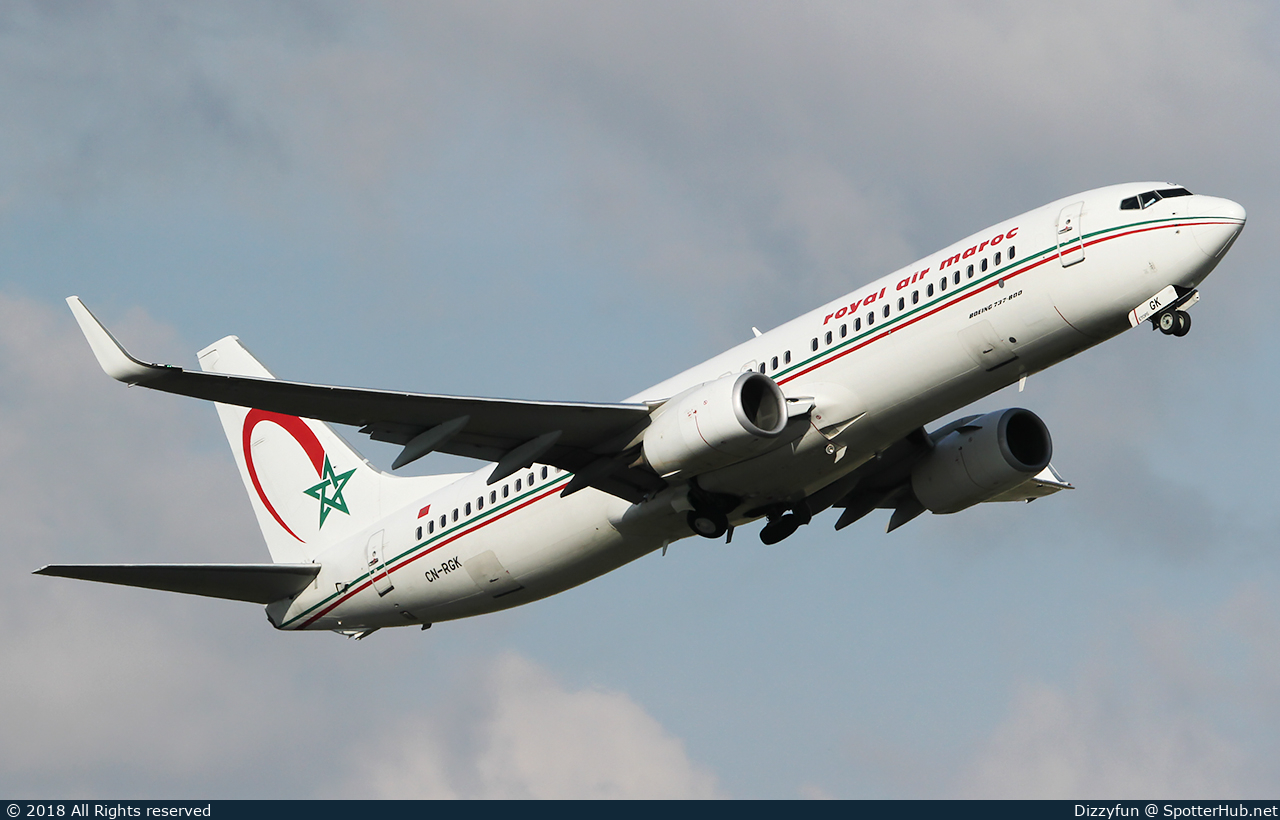 Photo of CN-RGK - Boeing 737-8B6 operated by Royal Air Maroc