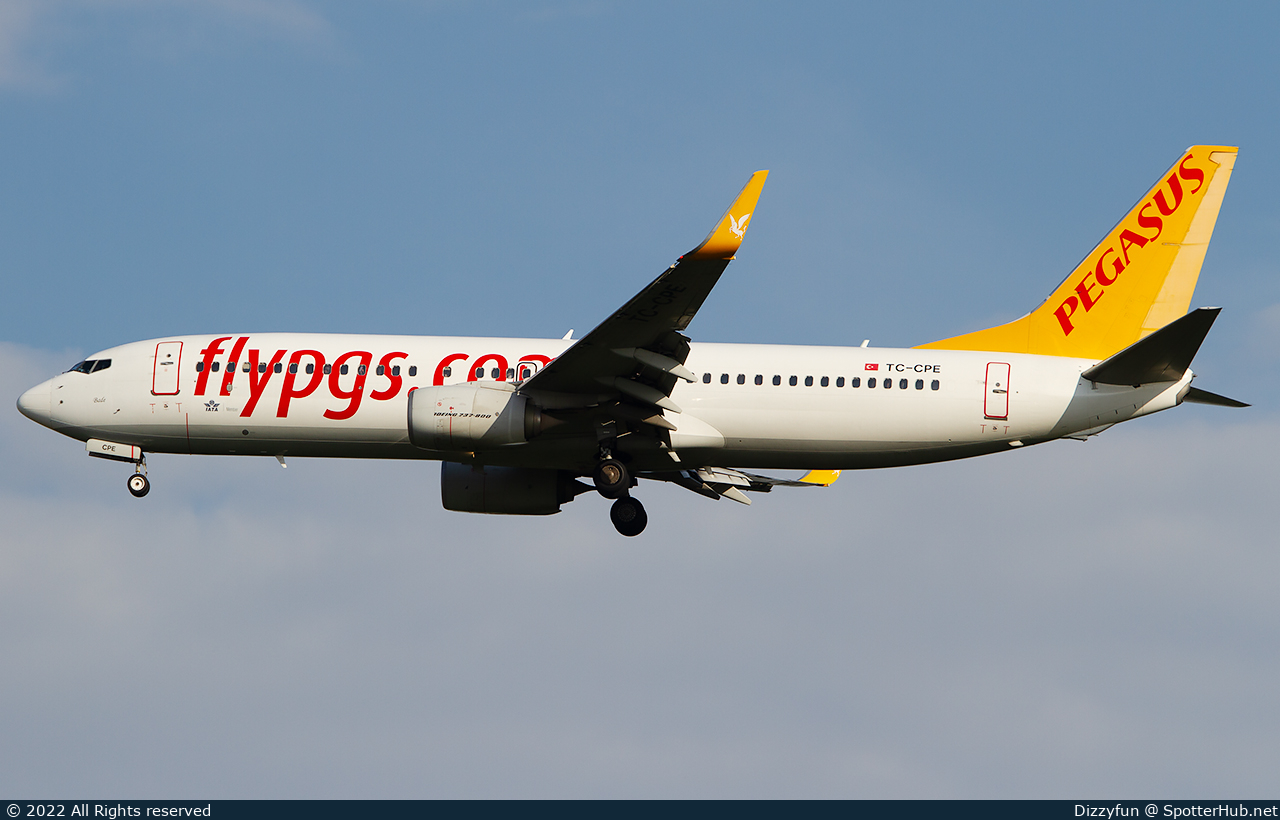 Photo of TC-CPE - Boeing 737-82R operated by Pegasus Airlines