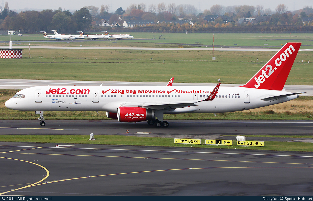Photo of G-LSAK - Boeing 757-23N operated by Jet2