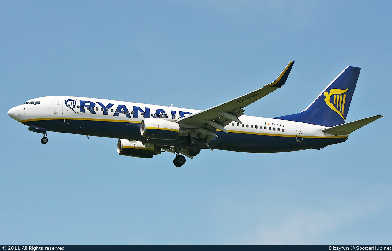 Photo of EI-DAO - Boeing 737-8AS operated by Ryanair