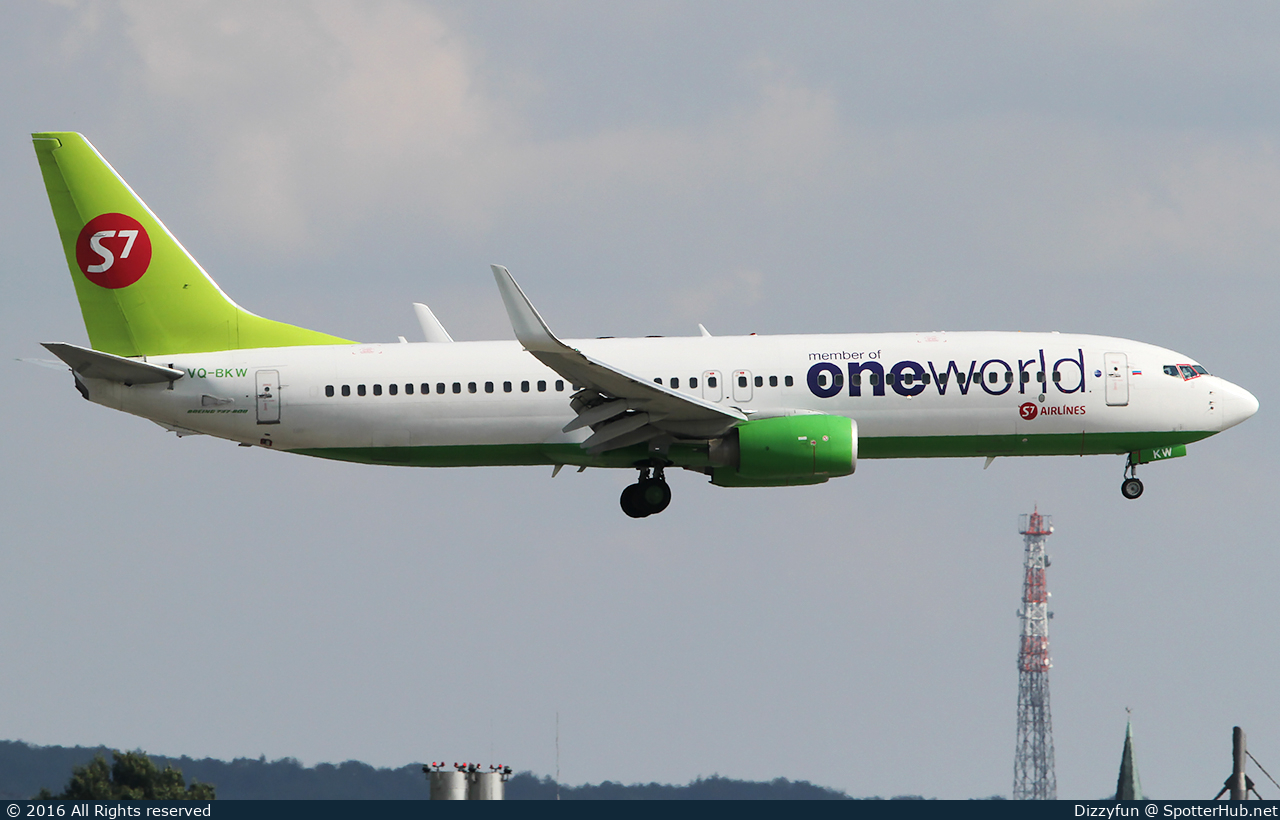 Photo of VQ-BKW - Boeing 737-8ZS operated by S7 Airlines