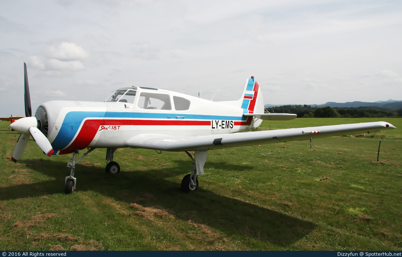 Photo of LY-EMS - Yakovlev Yak-18T operated by Private