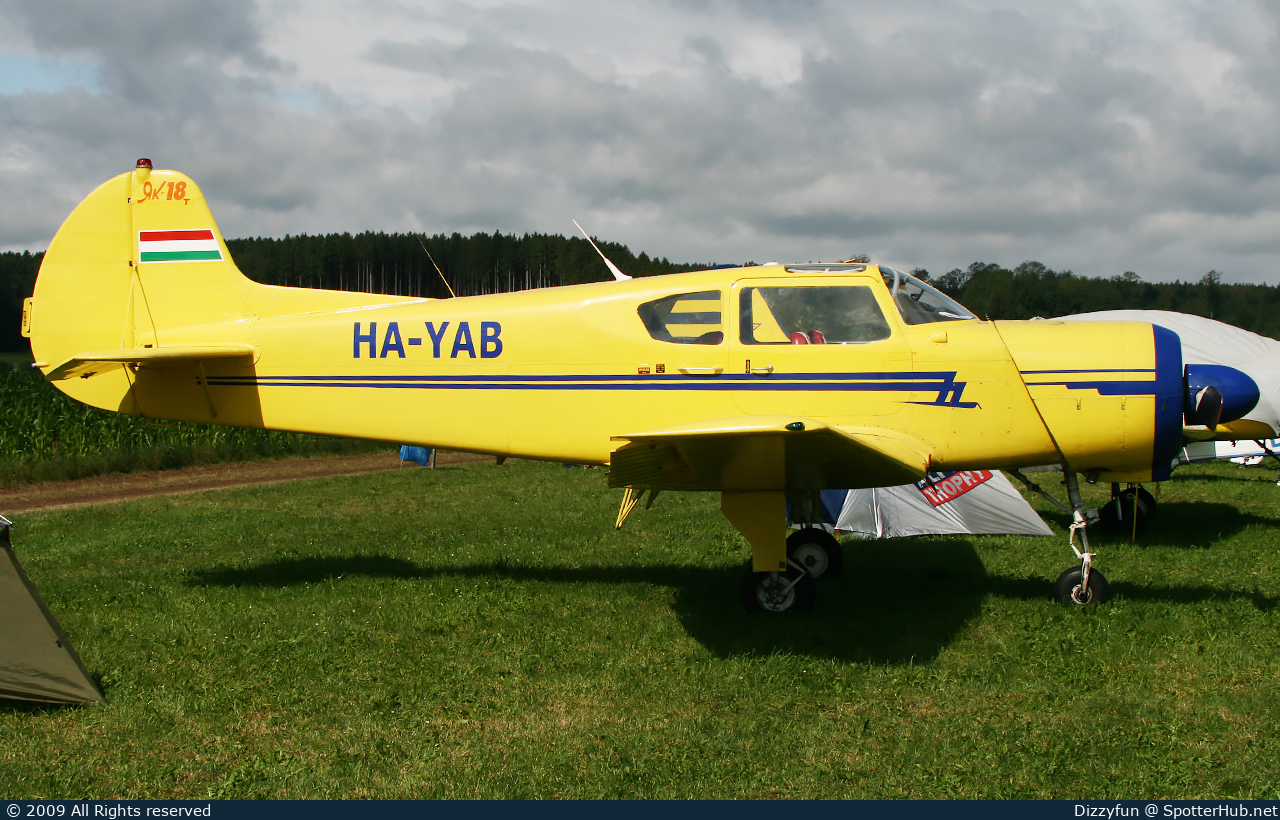 Photo of HA-YAB - Yakovlev Yak-18T operated by Private