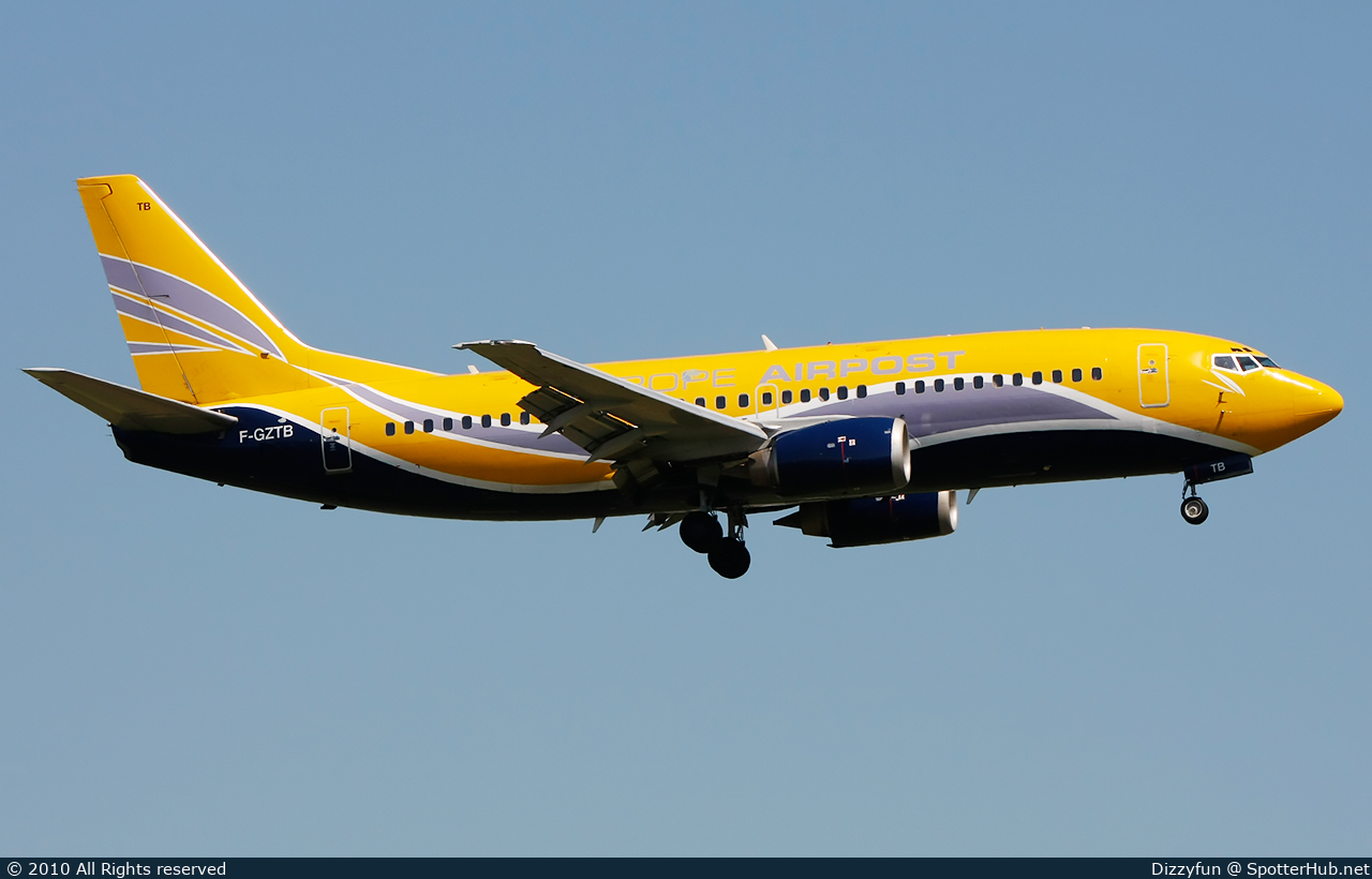 Photo of F-GZTB - Boeing 737-33V(QC) operated by Europe Airpost