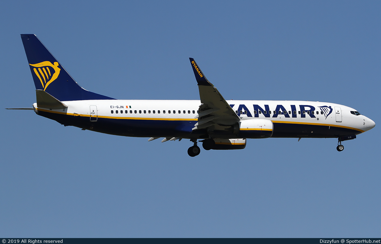 Photo of EI-GJN - Boeing 737-8AS operated by Ryanair