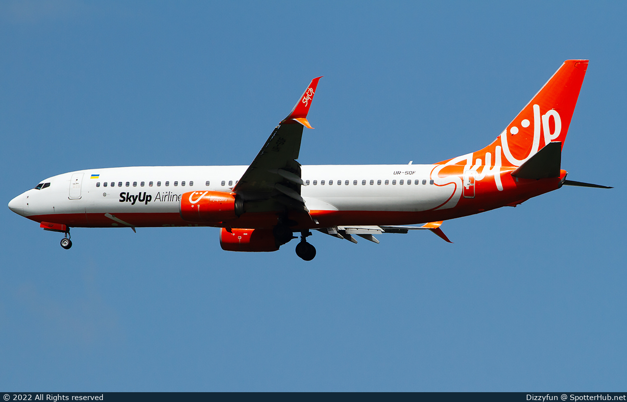 Photo of UR-SQF - Boeing 737-8H6 operated by SkyUp Airlines