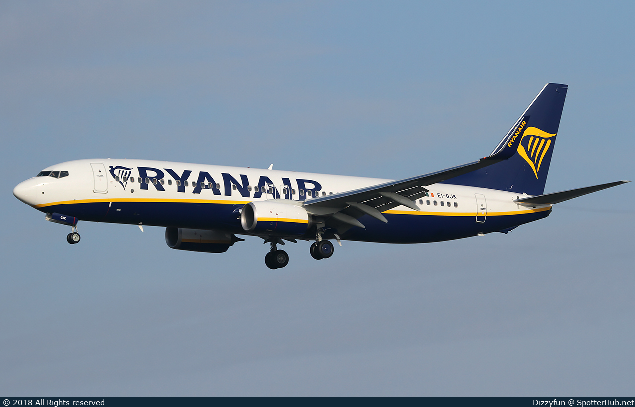 Photo of EI-GJK - Boeing 737-8AS operated by Ryanair