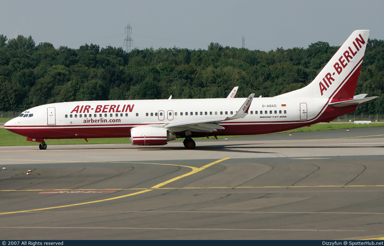 Photo of D-ABAD - Boeing 737-86J operated by Air Berlin