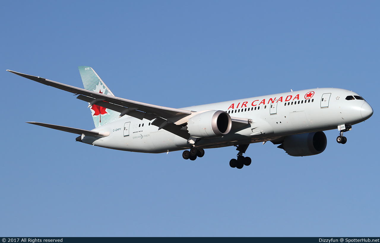 Photo of C-GHPY - Boeing 787-8 Dreamliner operated by Air Canada
