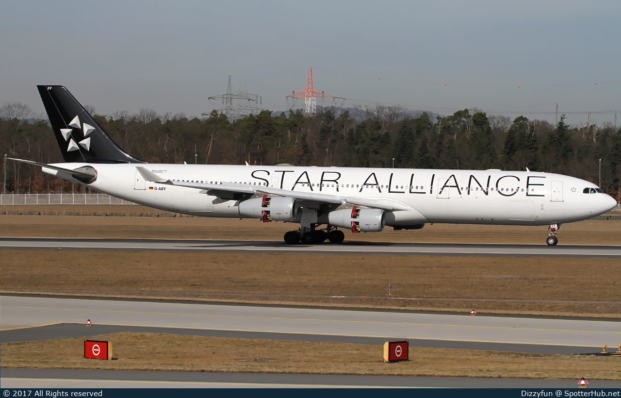 Photo of D-AIFF - Airbus A340-313 operated by Lufthansa CityLine