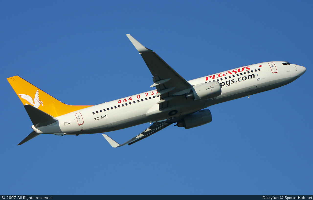 Photo of TC-AAE - Boeing 737-82R operated by Pegasus Airlines