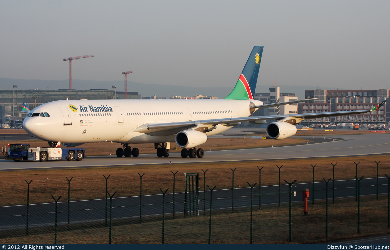 Photo of V5-NMF - Airbus A340-311 operated by Air Namibia