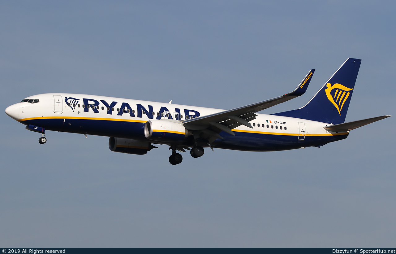 Photo of EI-GJF - Boeing 737-8AS operated by Ryanair