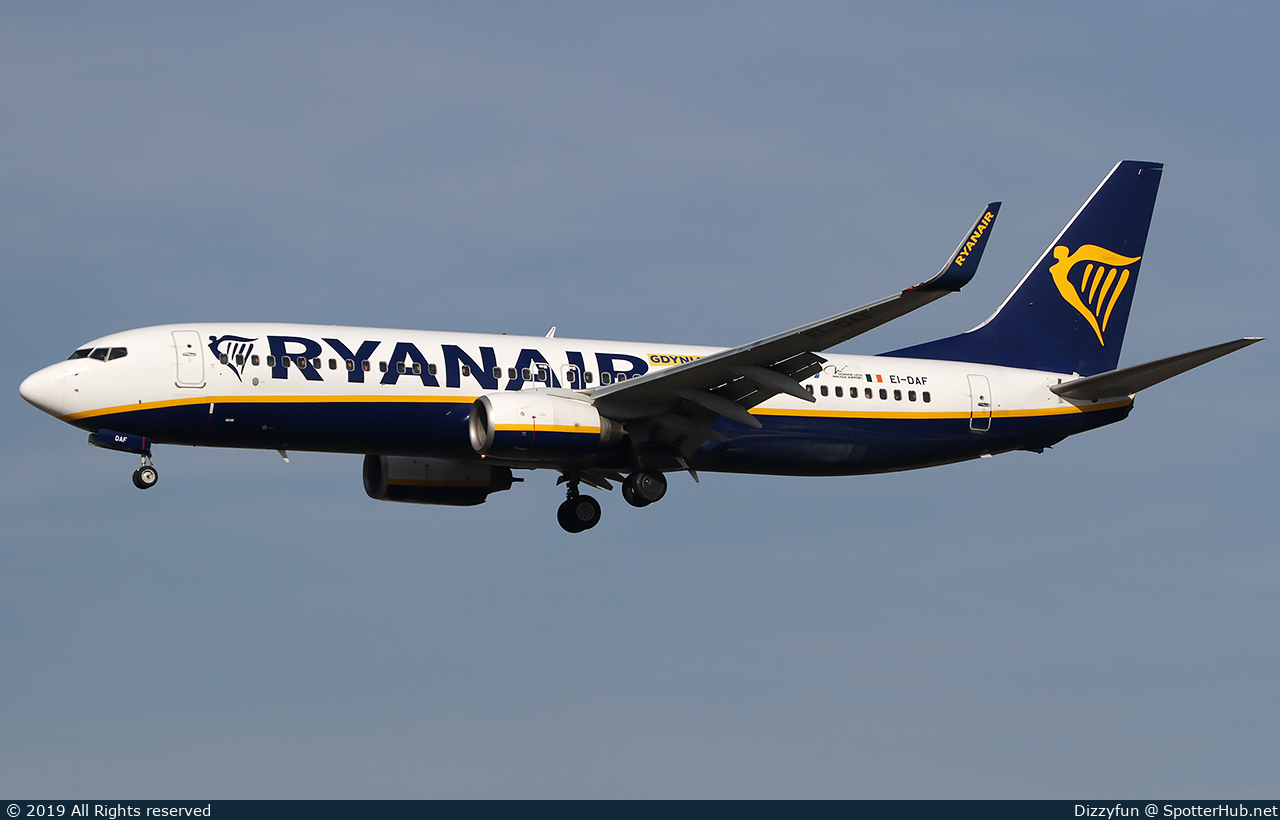 Photo of EI-DAF - Boeing 737-8AS operated by Ryanair