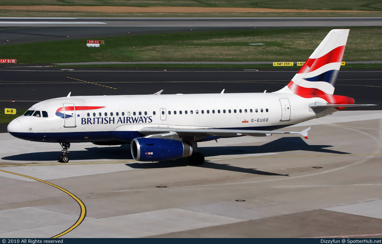 Photo of G-EUOD - Airbus A319-131 operated by British Airways