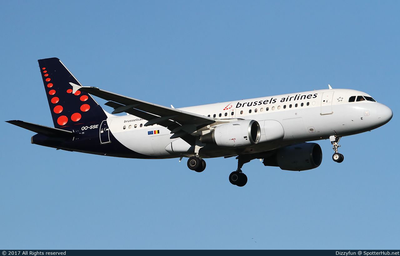 Photo of OO-SSE - Airbus A319-112 operated by Brussels Airlines