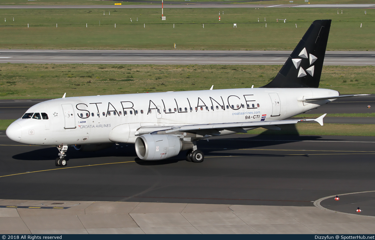 Photo of 9A-CTI - Airbus A319-112 operated by Croatia Airlines