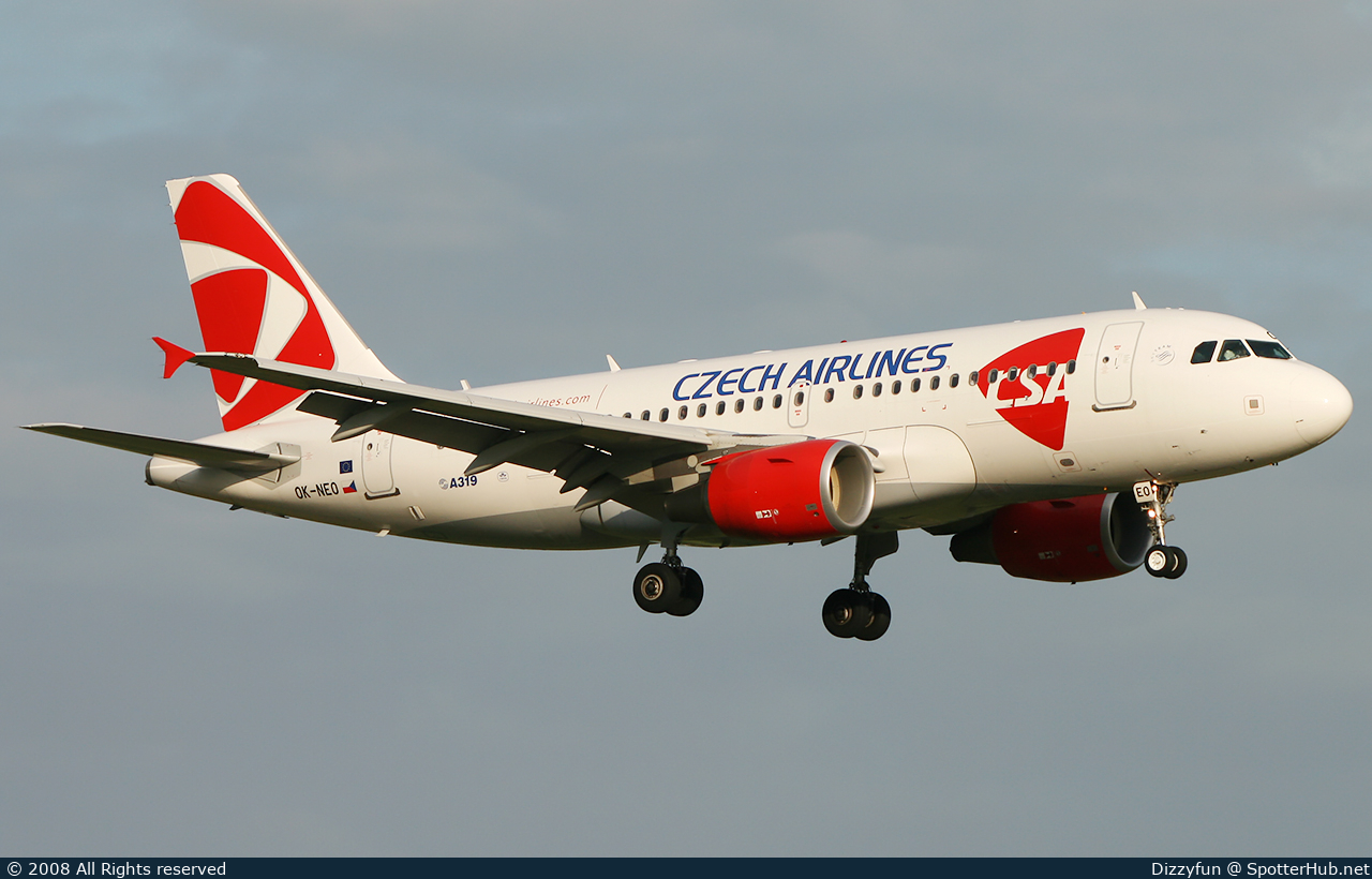 Photo of OK-NEO - Airbus A319-112 operated by CSA Czech Airlines