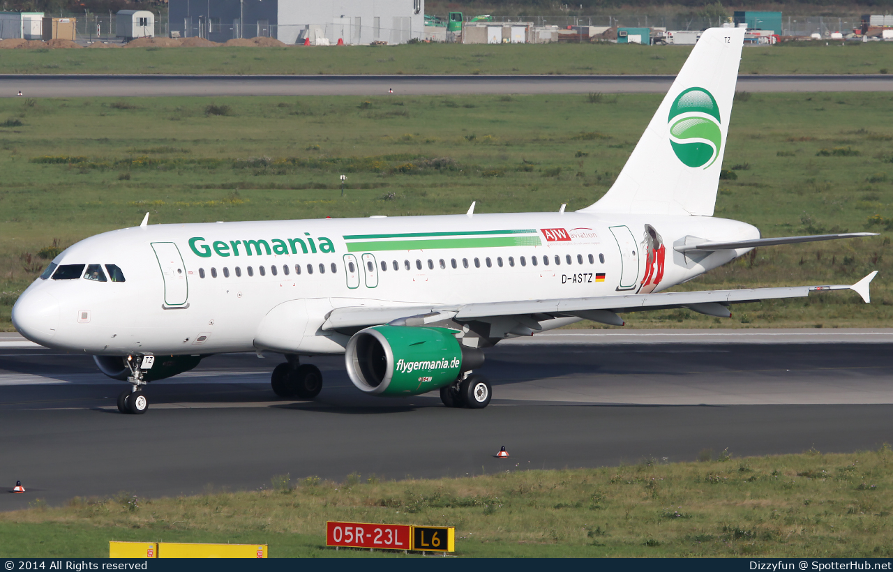 Photo of D-ASTZ - Airbus A319-112 operated by Germania