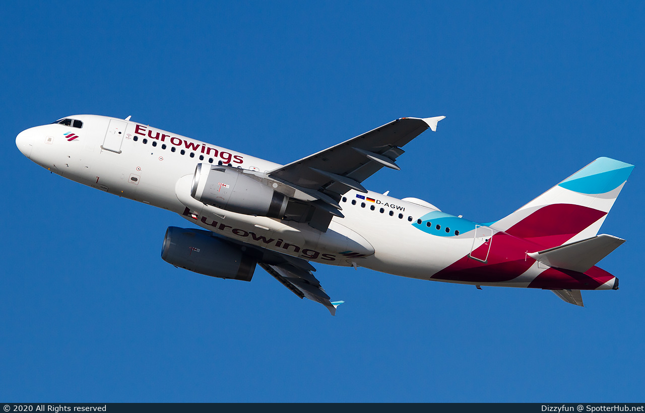 Photo of D-AGWI - Airbus A319-132 operated by Eurowings
